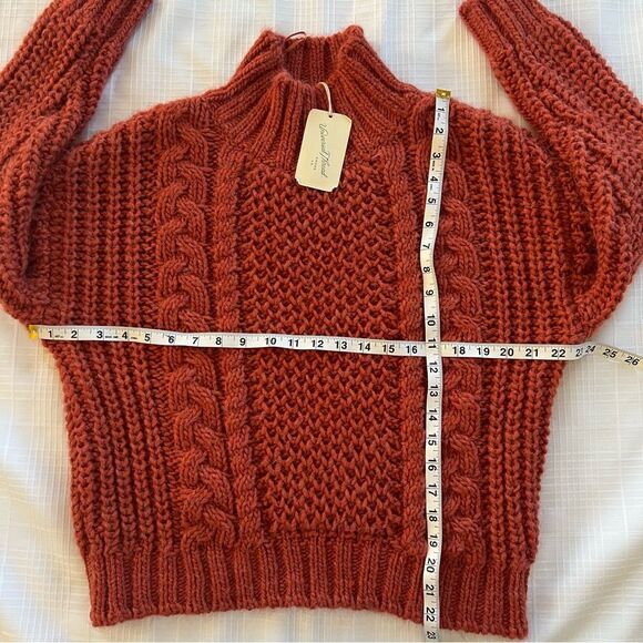 Universal Thread NEW Terracotta Chunky Mock Cable Knit Cozy Comfy Sweater SZ S - Picture 15 of 15